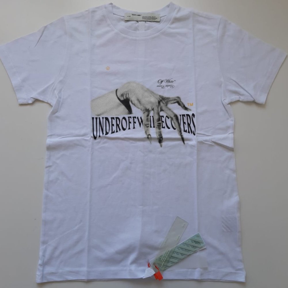 OFF WHITE UNDERCOVER HAND DART WHITE BASIC TEE